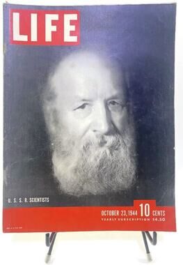 LIFE Magazine October 23 1944 USSR Soviet Scientists Cover WWII